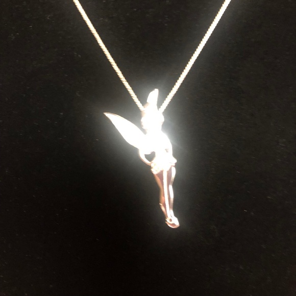 Disney Tinker Bell Sterling Silver Necklace - Picture 10 of 10